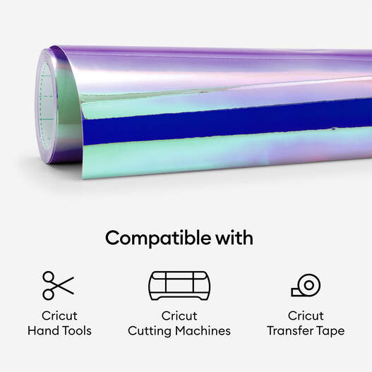 Cricut Holographic Vinyl (15 ft) Permanent Vinyl